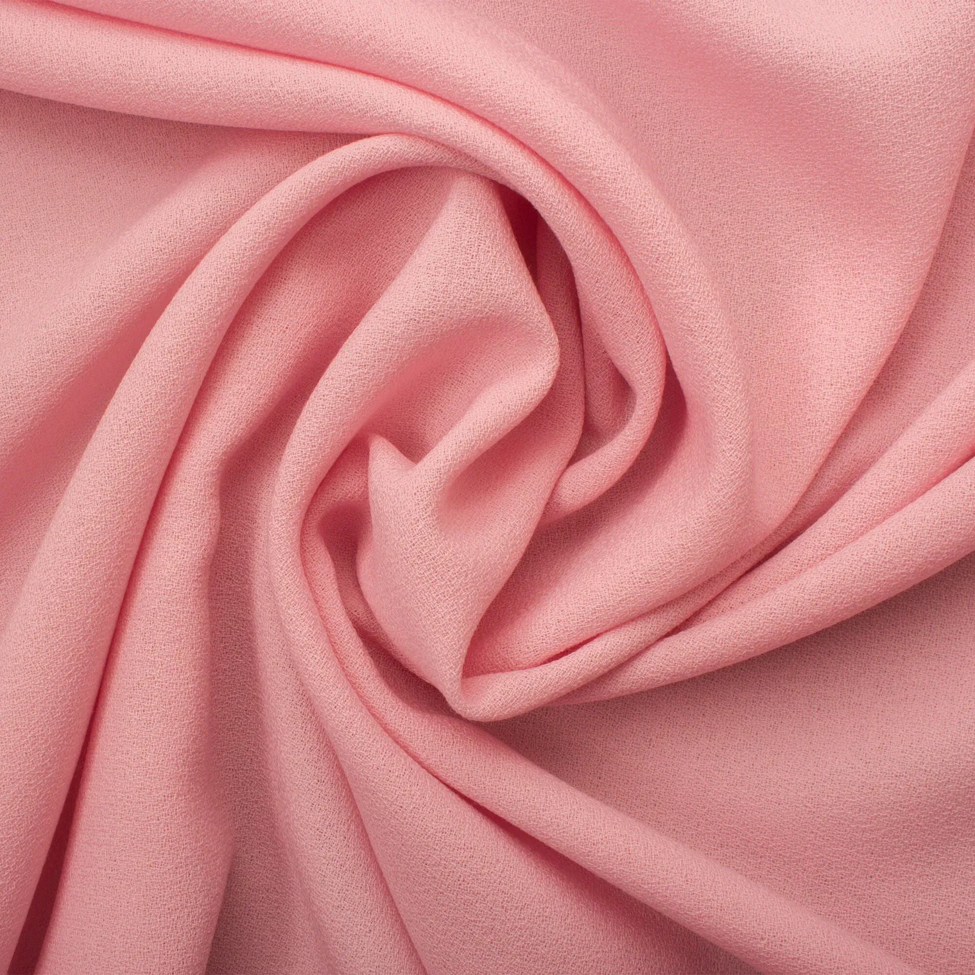 Baby Pink Single Wool Crêpe