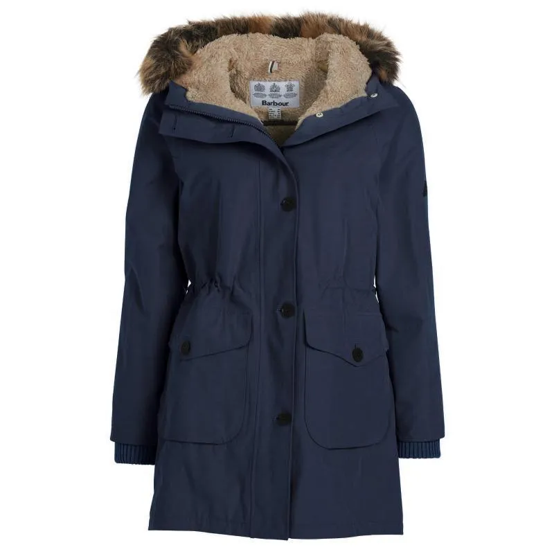 Barbour Foxton Ladies Waterproof Jacket - Navy/Dark Chambray