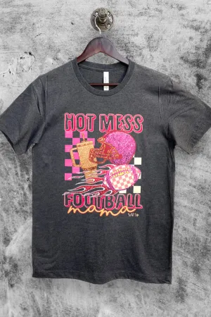 BC DTF HOTMESS FOOTBALL MAMA - CHARCOAL