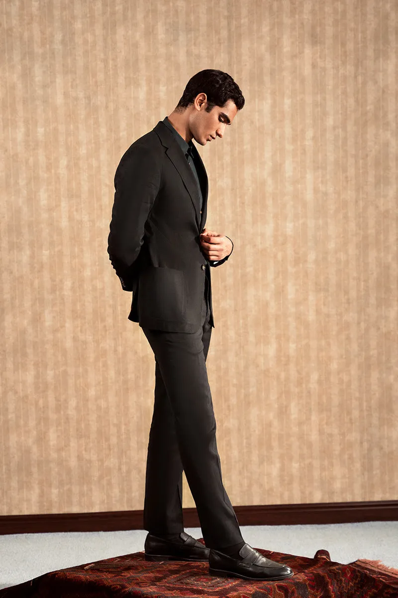 Black Linen Suit