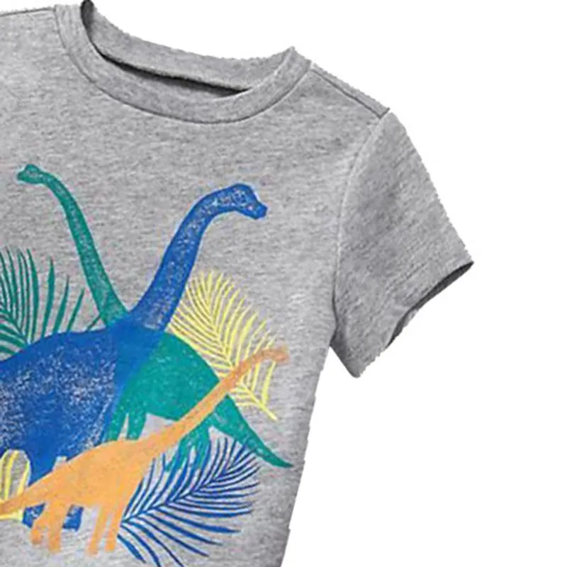 Boy's Dinosaur Print Tee and Shorts Set