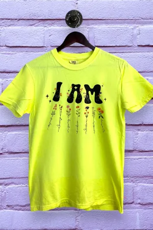 CC DTF I AM - NEON YELLOW