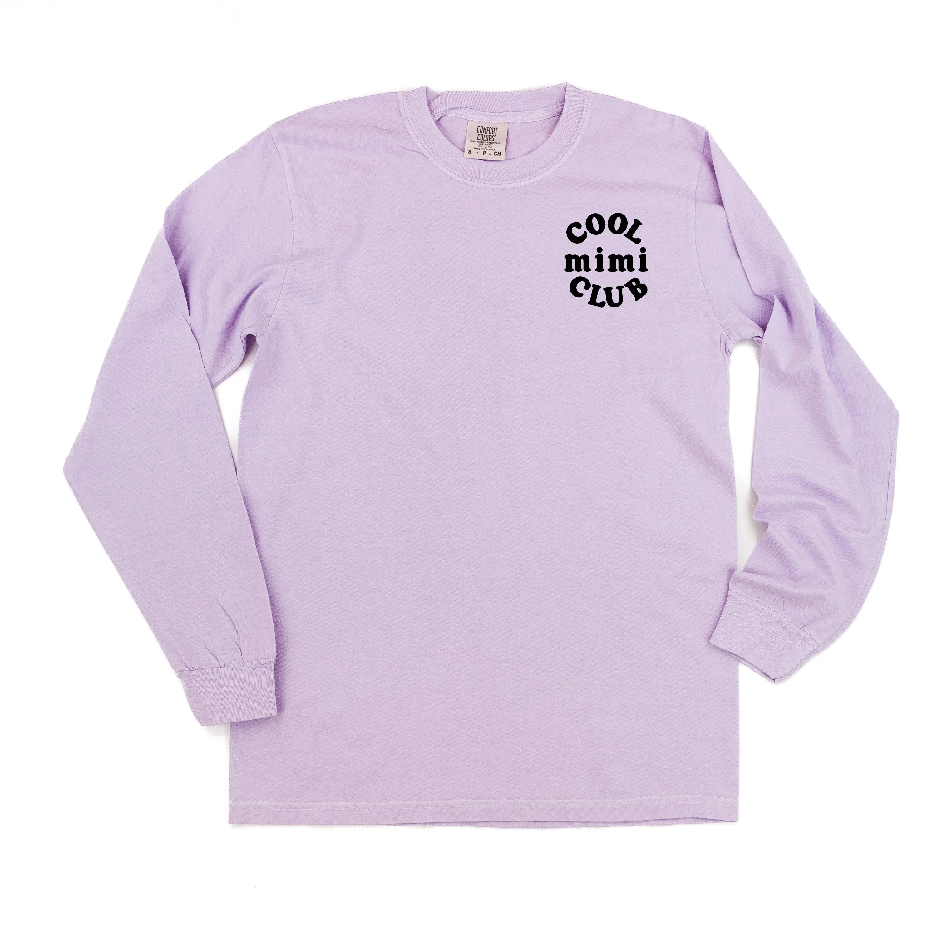 COOL Mimi CLUB - Pocket Design - LONG SLEEVE COMFORT COLORS TEE