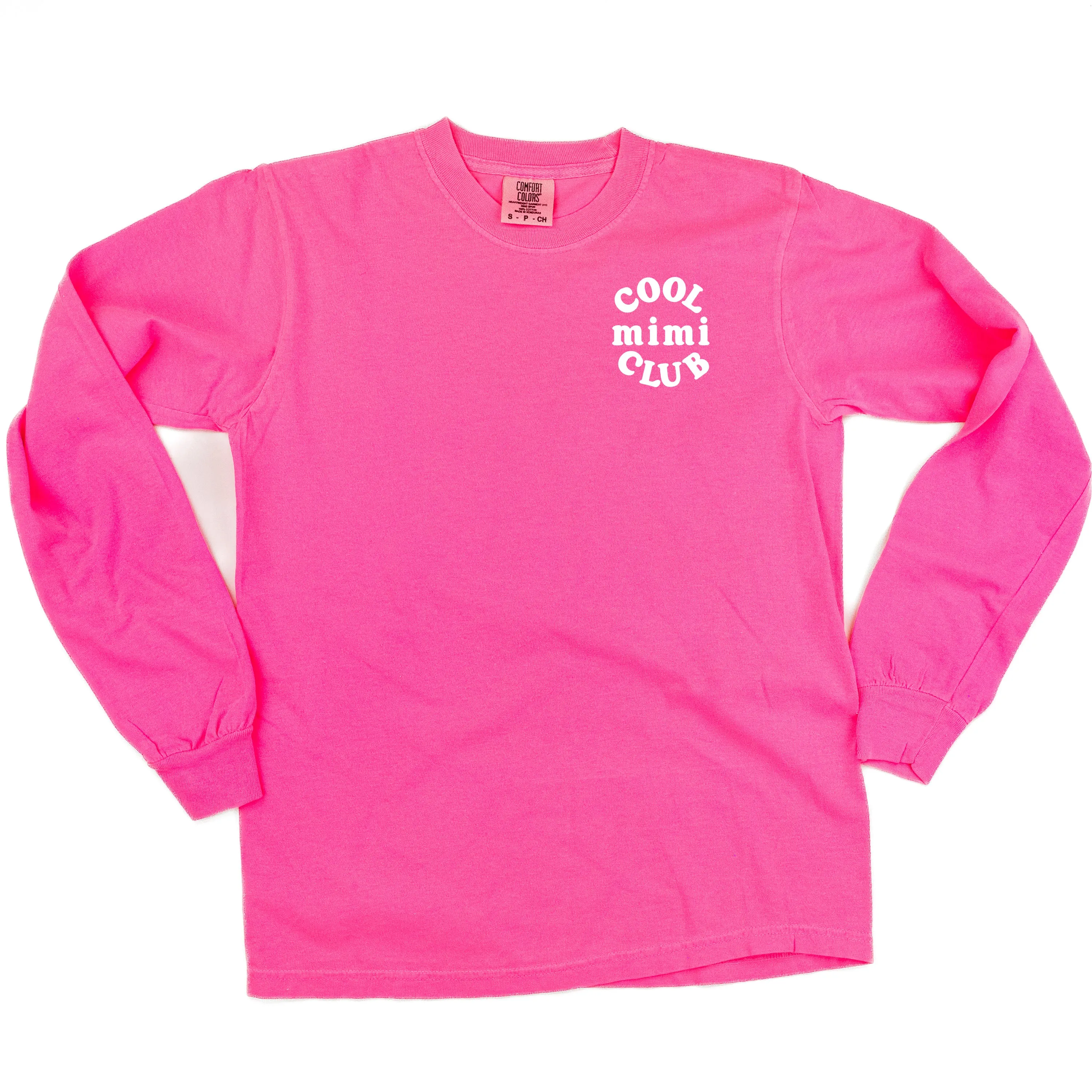 COOL Mimi CLUB - Pocket Design - LONG SLEEVE COMFORT COLORS TEE