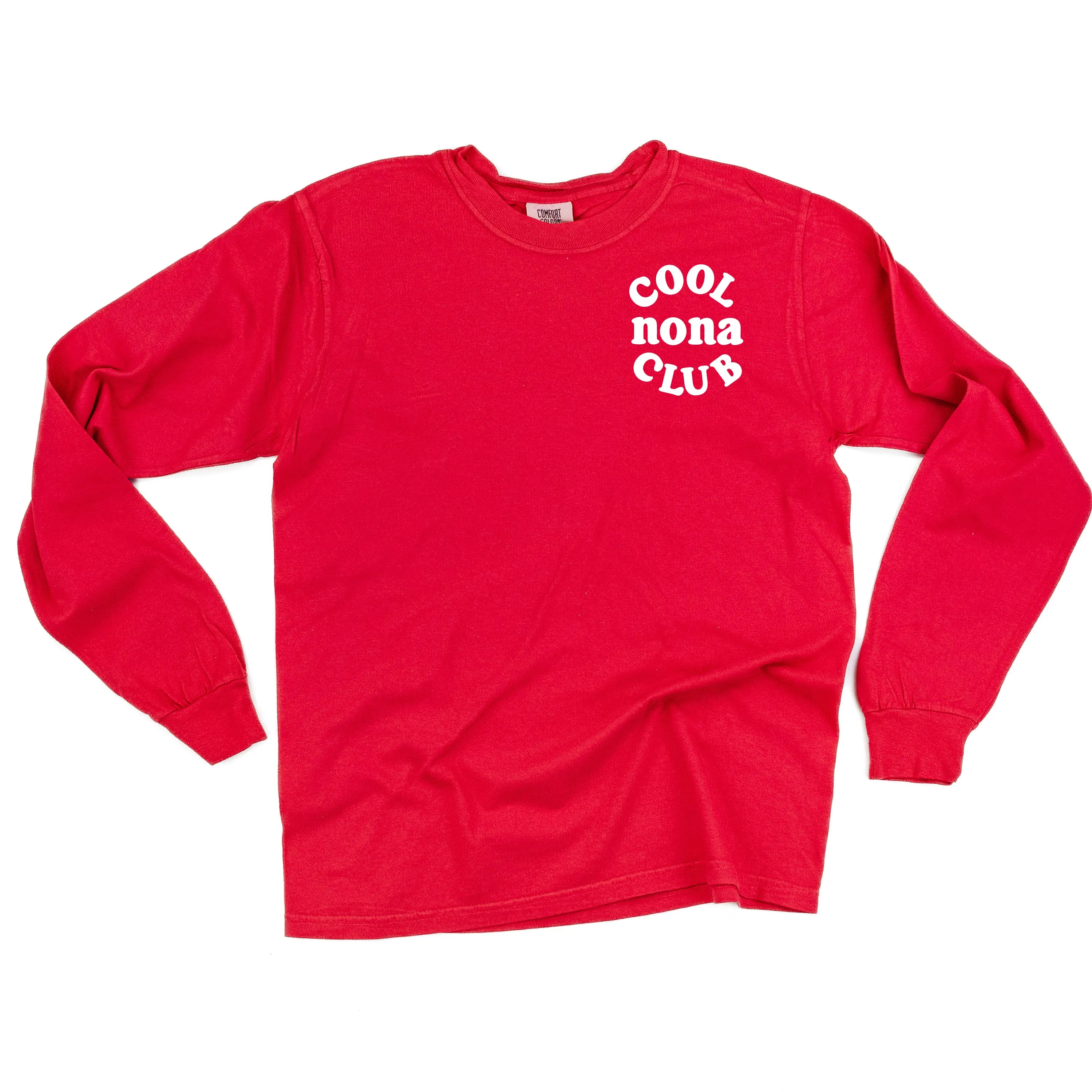 COOL Nona CLUB - Pocket Design - LONG SLEEVE COMFORT COLORS TEE