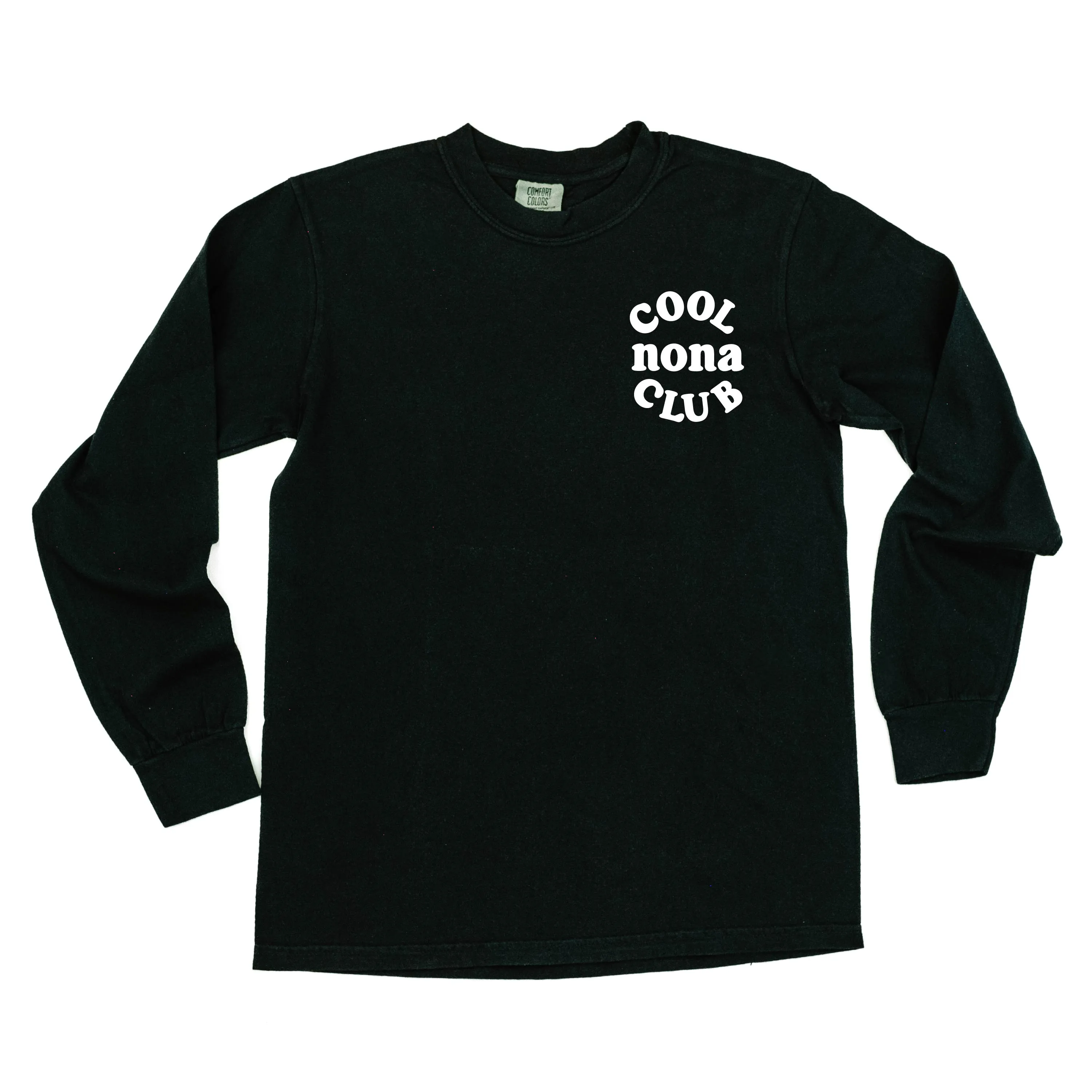 COOL Nona CLUB - Pocket Design - LONG SLEEVE COMFORT COLORS TEE