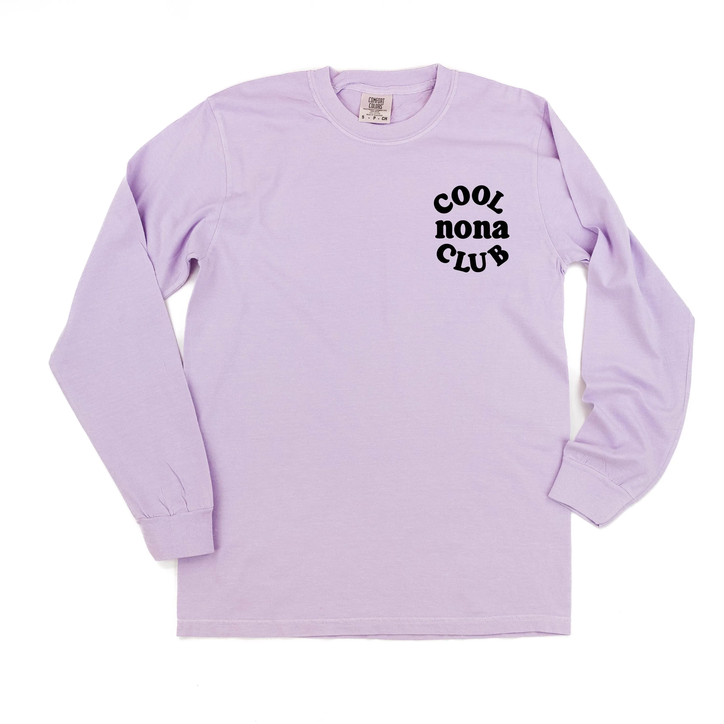 COOL Nona CLUB - Pocket Design - LONG SLEEVE COMFORT COLORS TEE