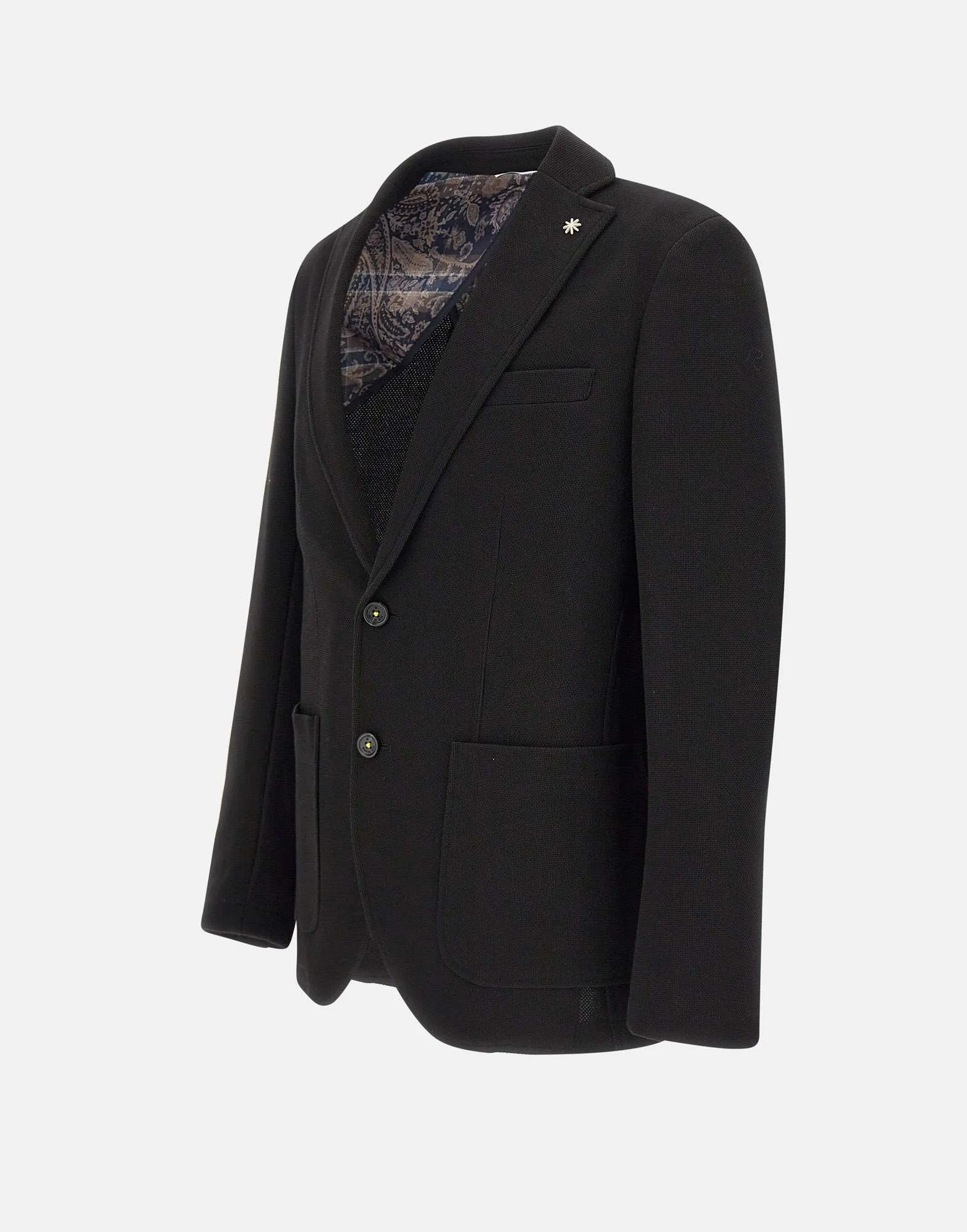 Cotton Blend Black Blazer