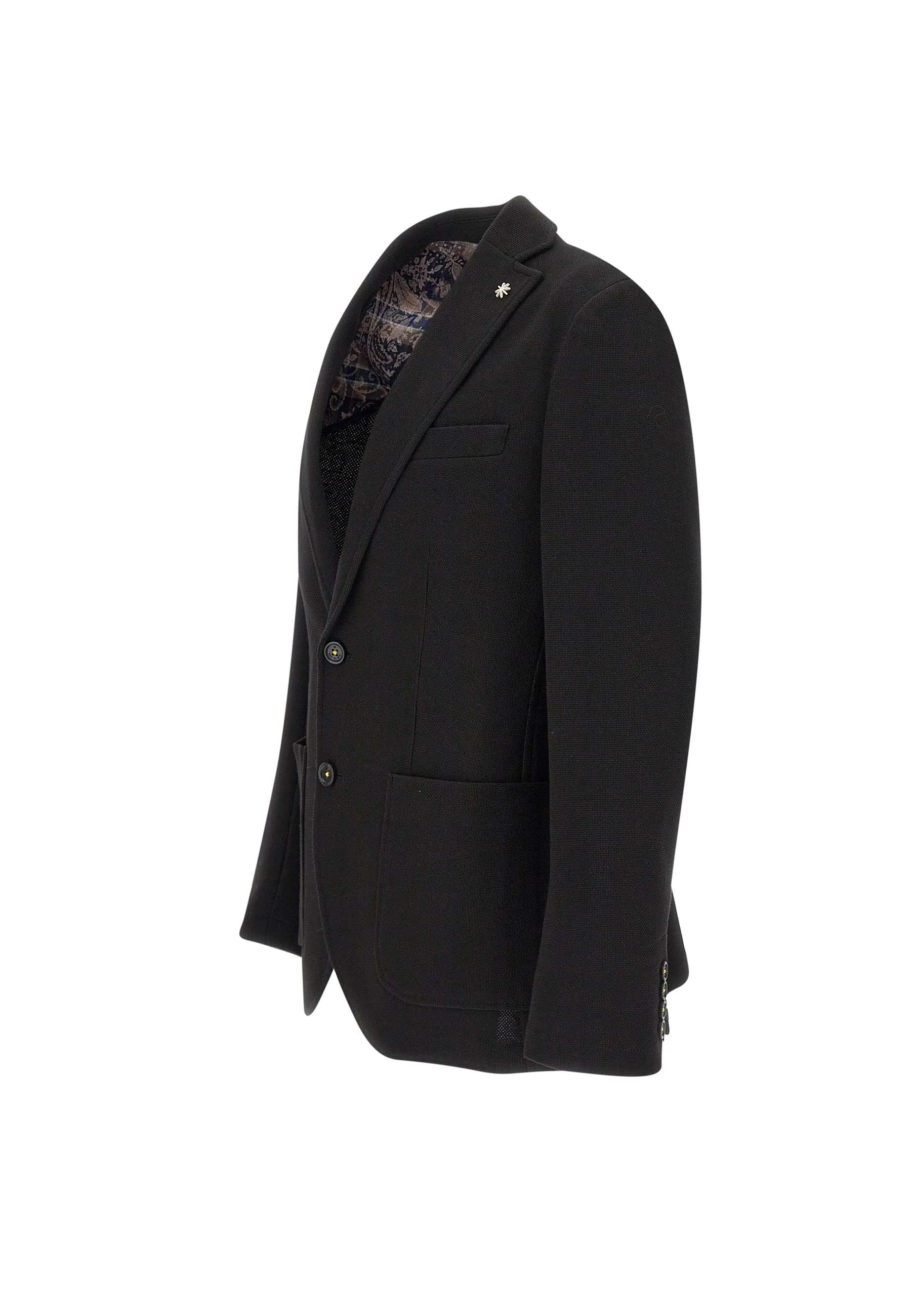 Cotton Blend Black Blazer