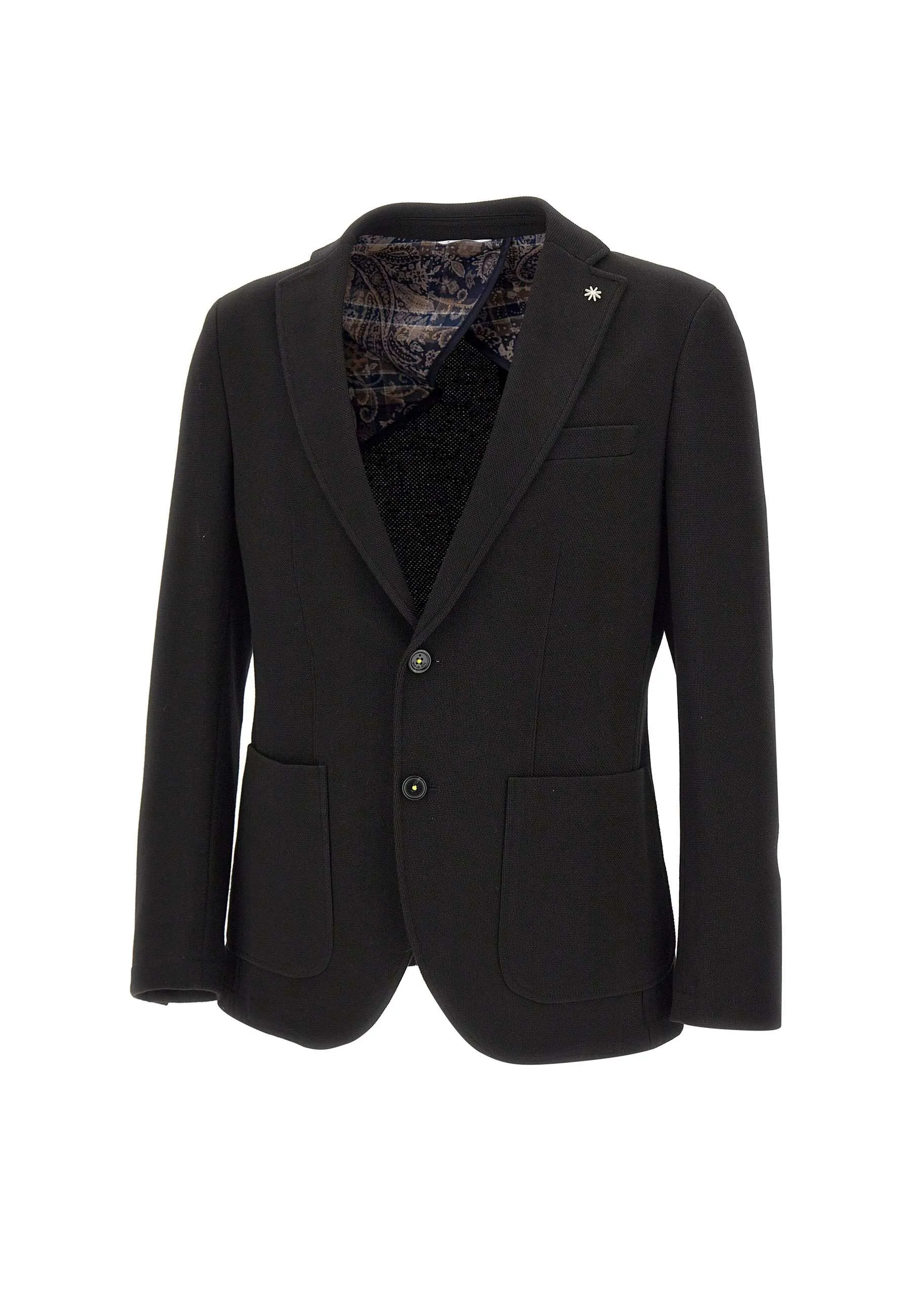 Cotton Blend Black Blazer