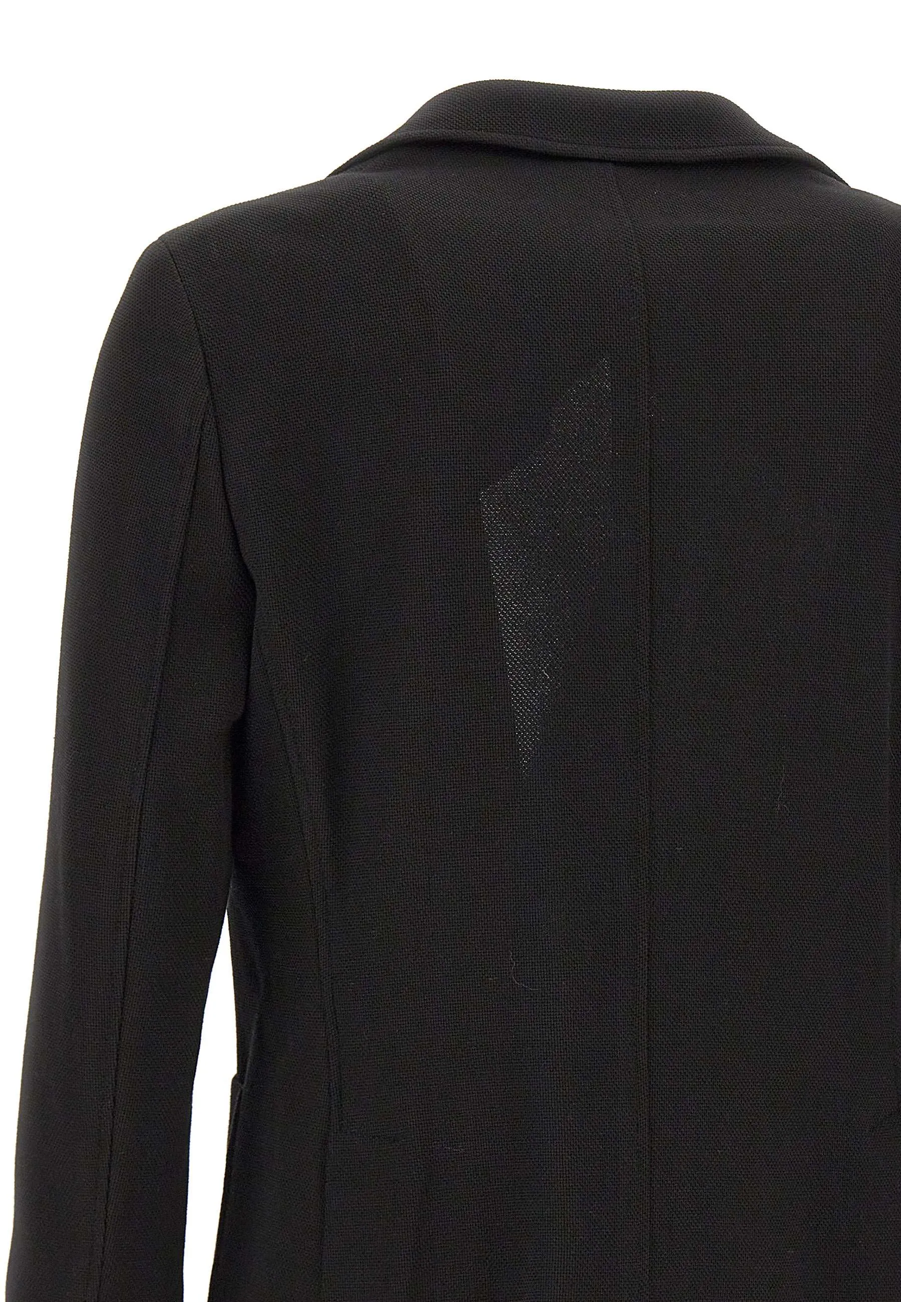 Cotton Blend Black Blazer