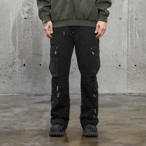 Double-Zip Cargo Pants