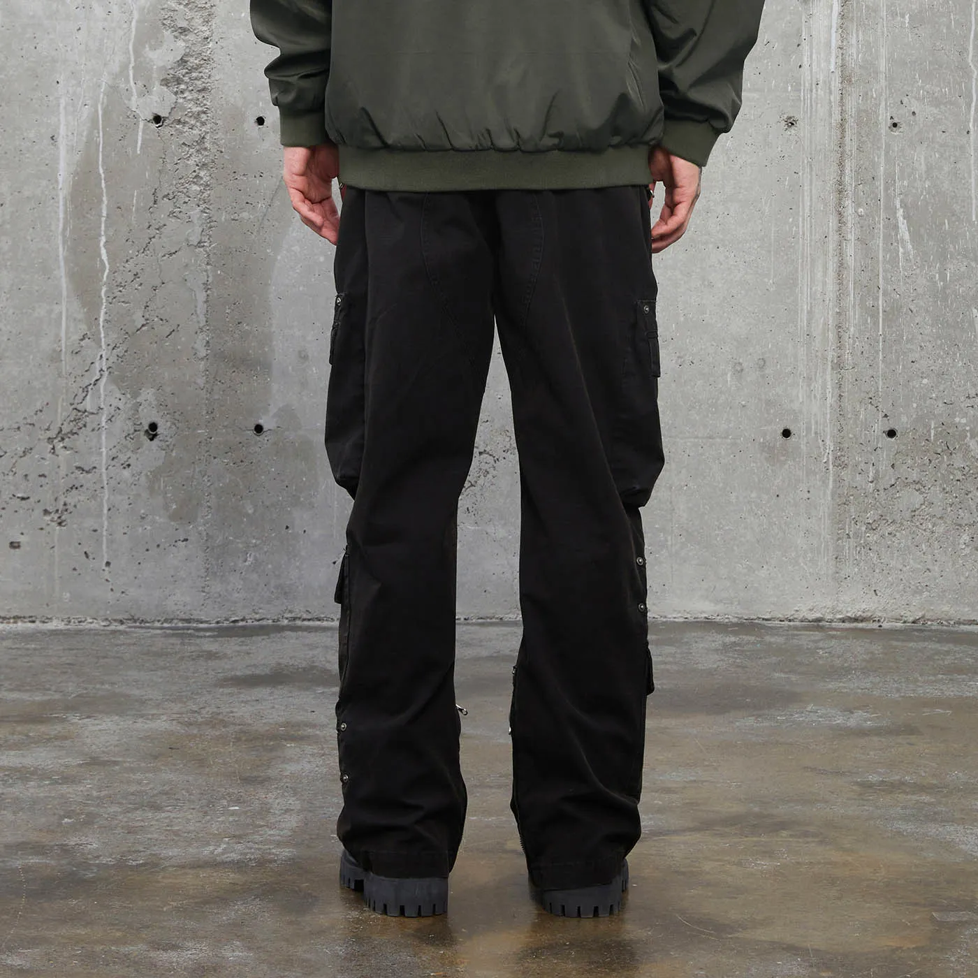 Double-Zip Cargo Pants