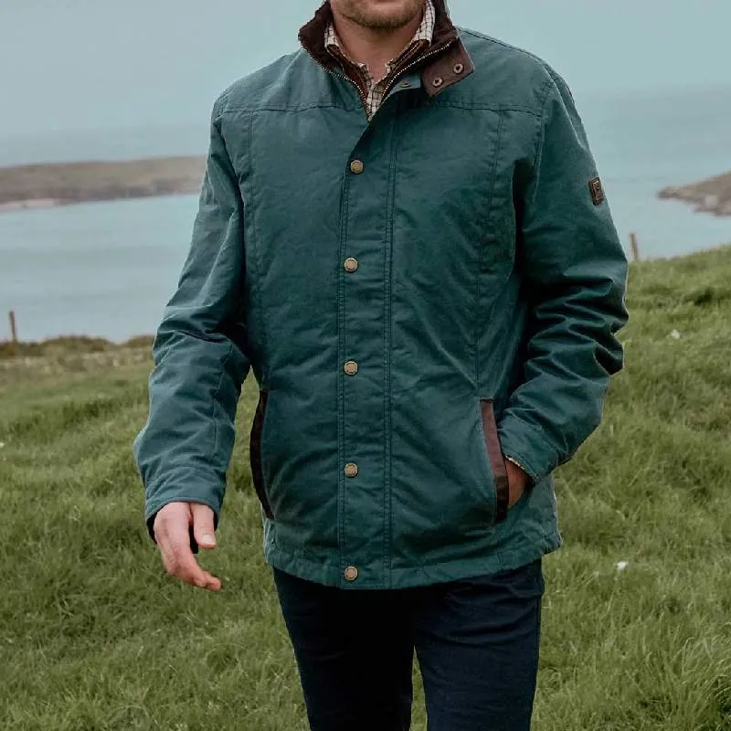 Dubarry Carrickfergus Mens Primaloft Wax Jacket - Dark Pebble