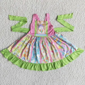 Easter Baby Girls Dresses Cute Bunny Girls Twirl Dresses A16-13