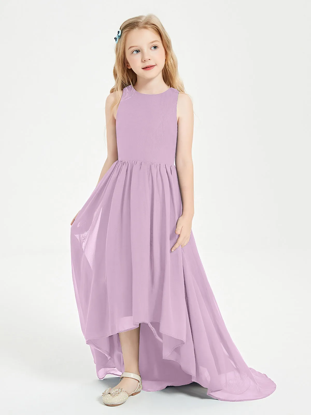 Exquisite Asymmetrical Junior Bridesmaid Dresses Scoop Neck Tahiti