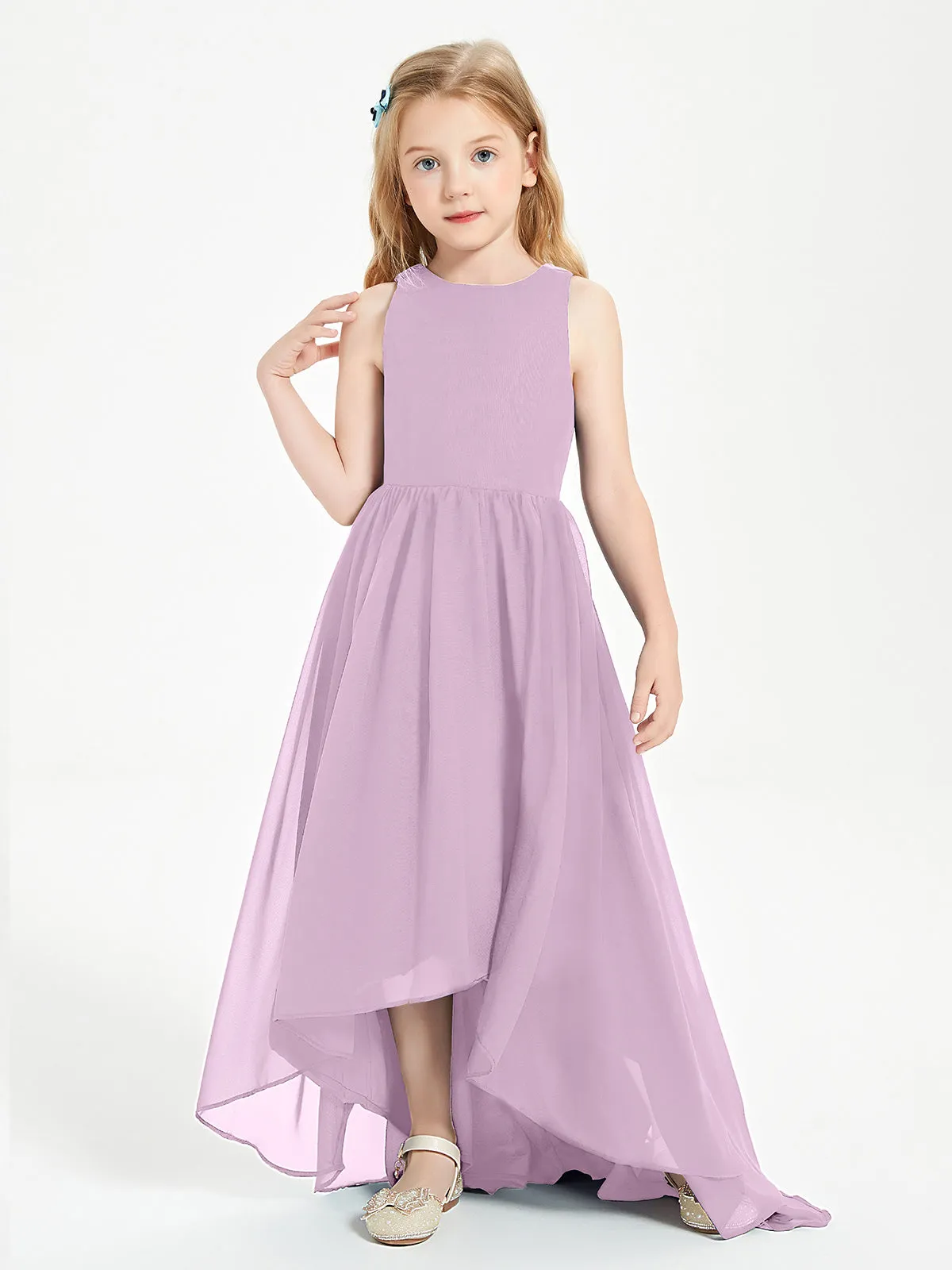 Exquisite Asymmetrical Junior Bridesmaid Dresses Scoop Neck Tahiti