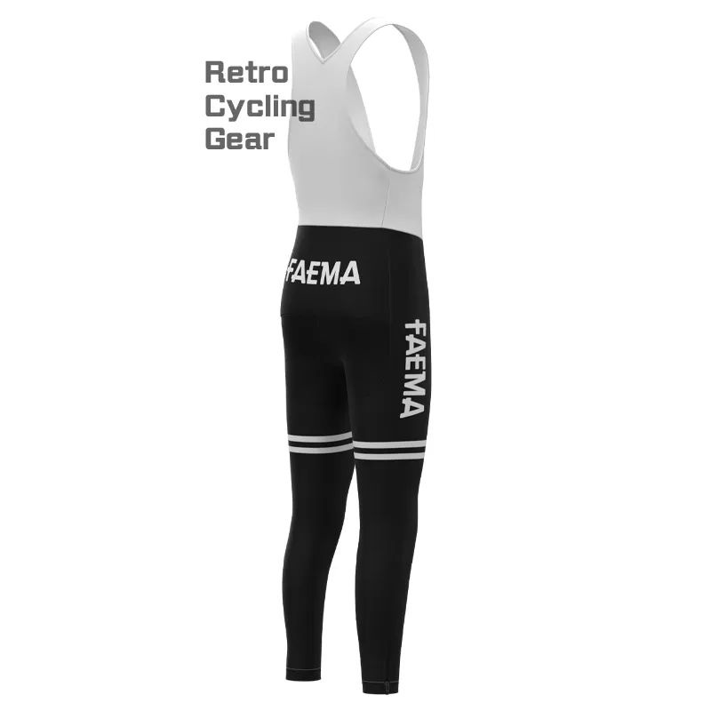 FAEMA Black Fleece Retro Cycling Pants