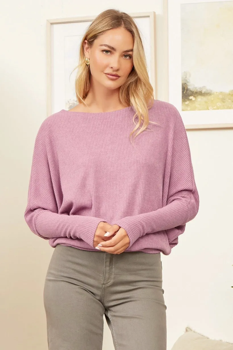 Fly Away With Me Pullover - Orchid