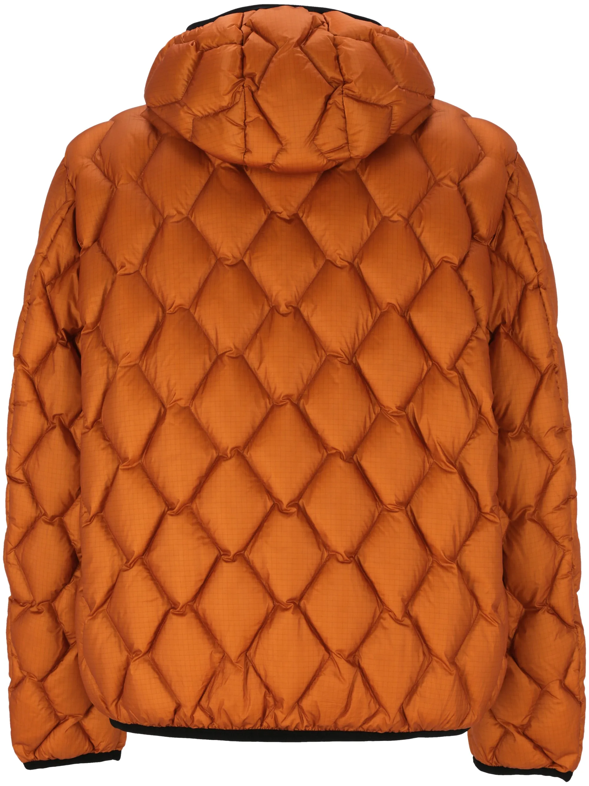 geometric-quilted puffer jacket