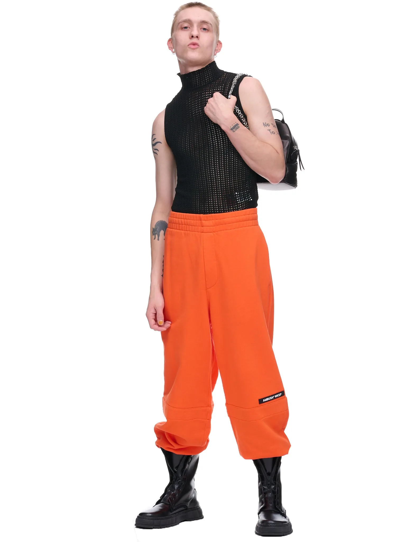 Kimono Sweatpants (BMCH012-FLE001-RED-ORANGE)