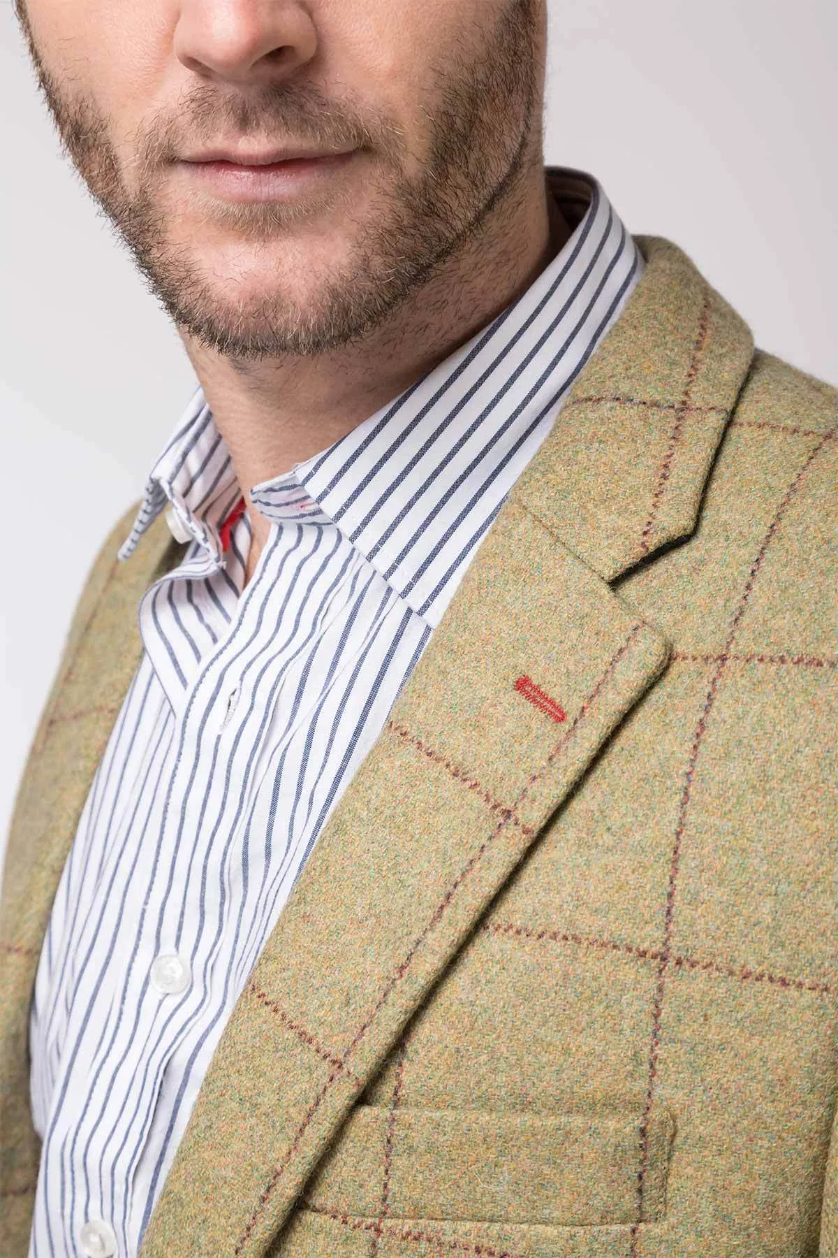 Men's Yellow Tweed Jacket - Otley