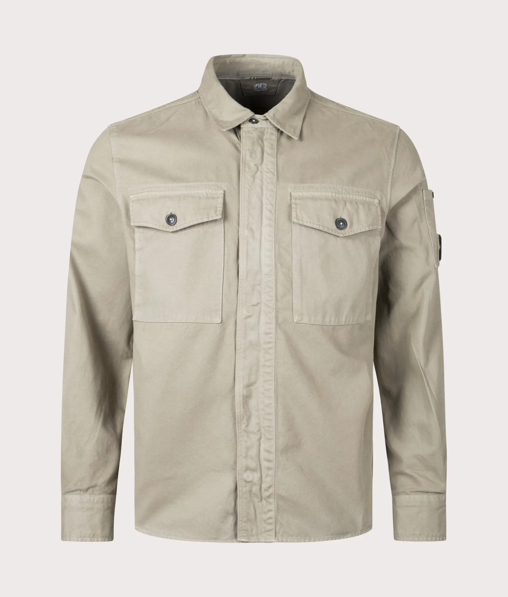 Military Twill Emerized Pocket Overshirt