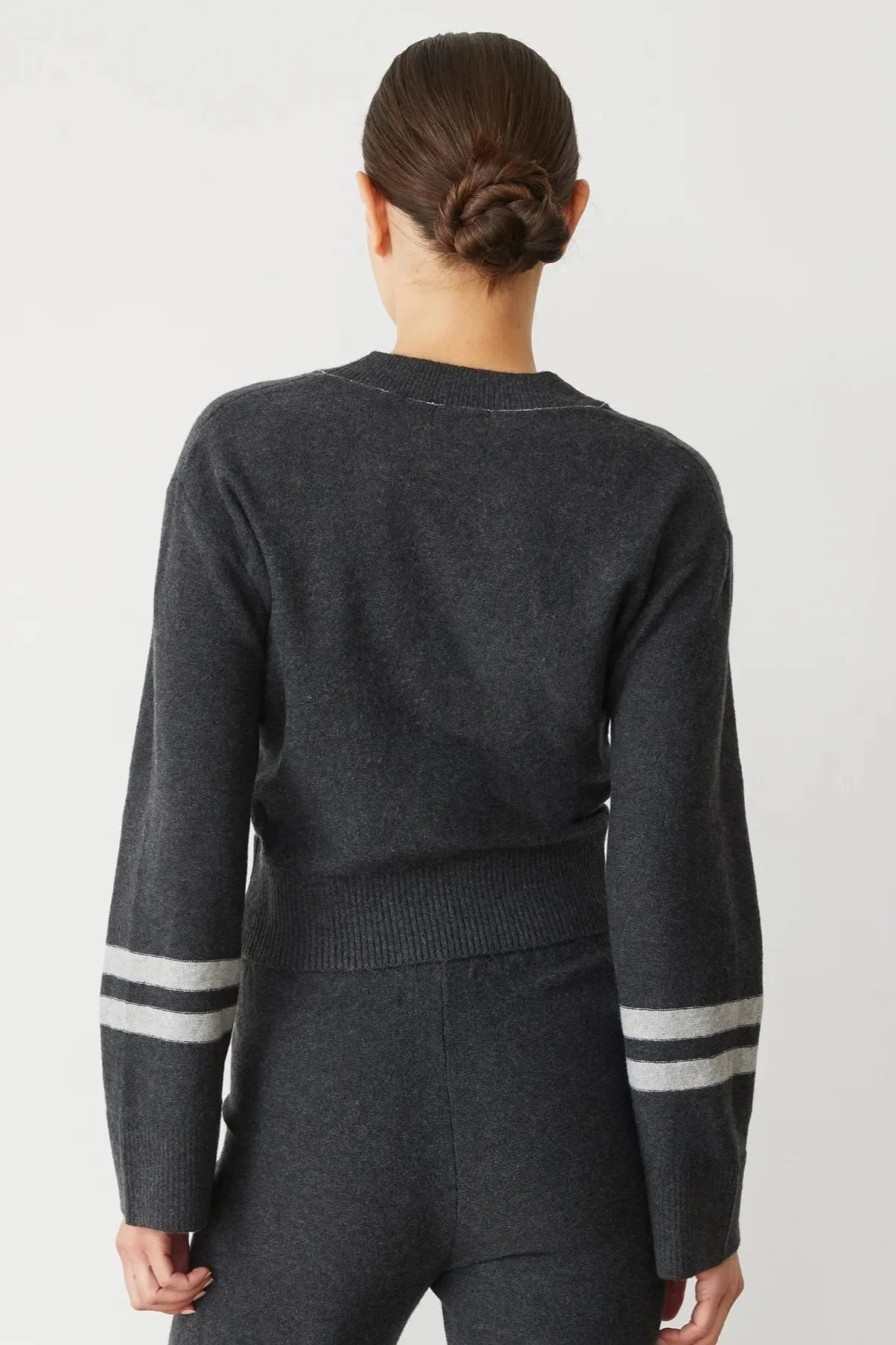 Monrow Plush Stripe Sweater