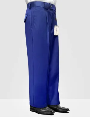 ROYAL BLUE WIDE LEG DRESS PANTS