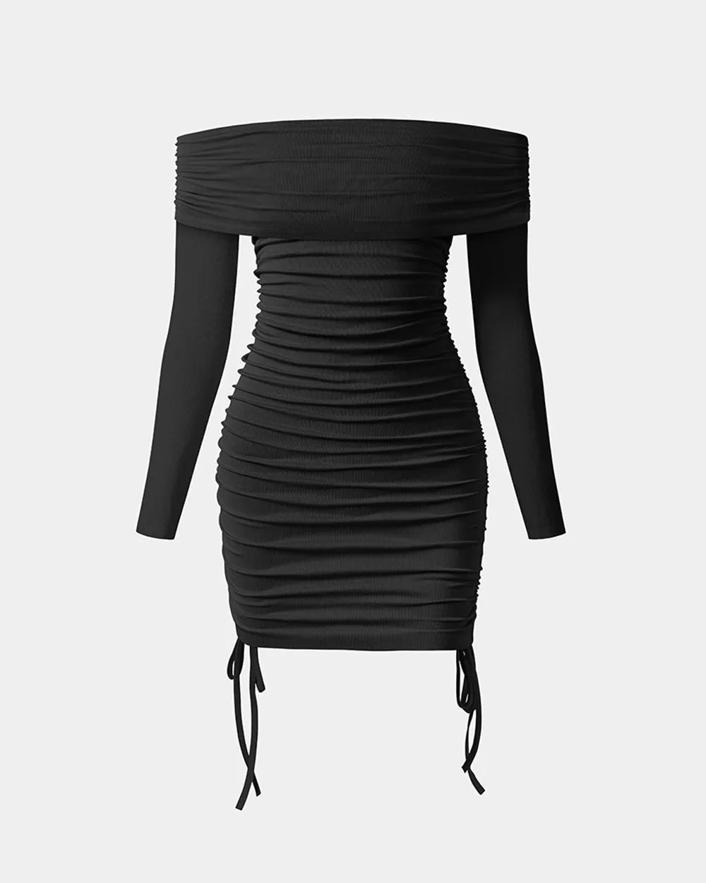 Ruched Bodycon Off Shoulde Dresses