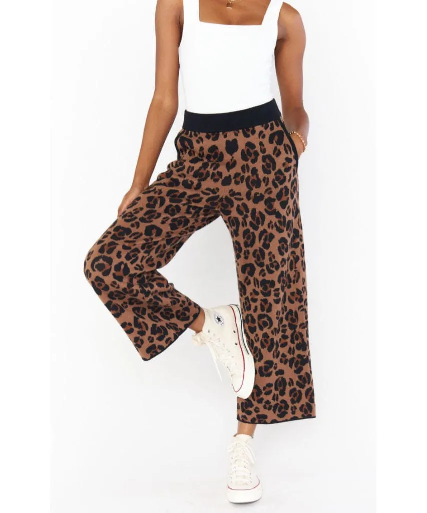 Samson Lounge Pant Leopard Knit