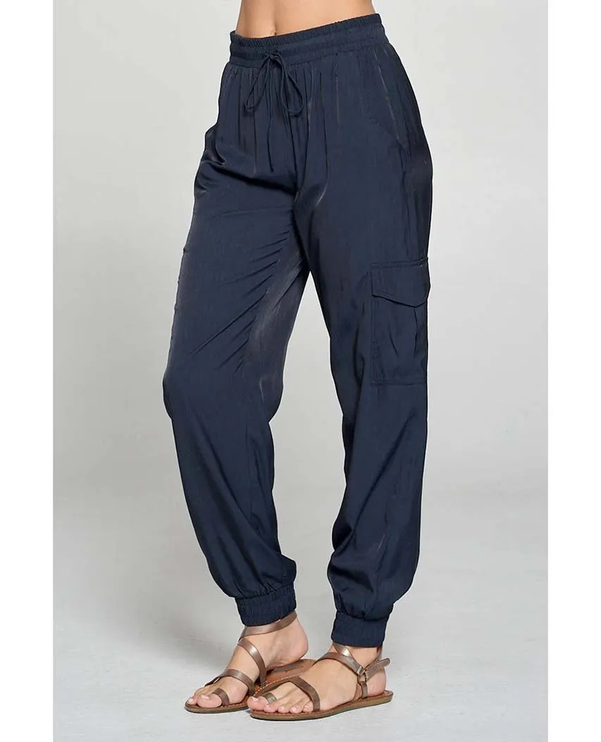 Silky Jogger Pant Navy