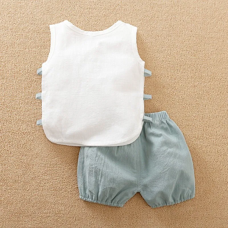 Summer Baby Girl's Tank Top and Shorts Set