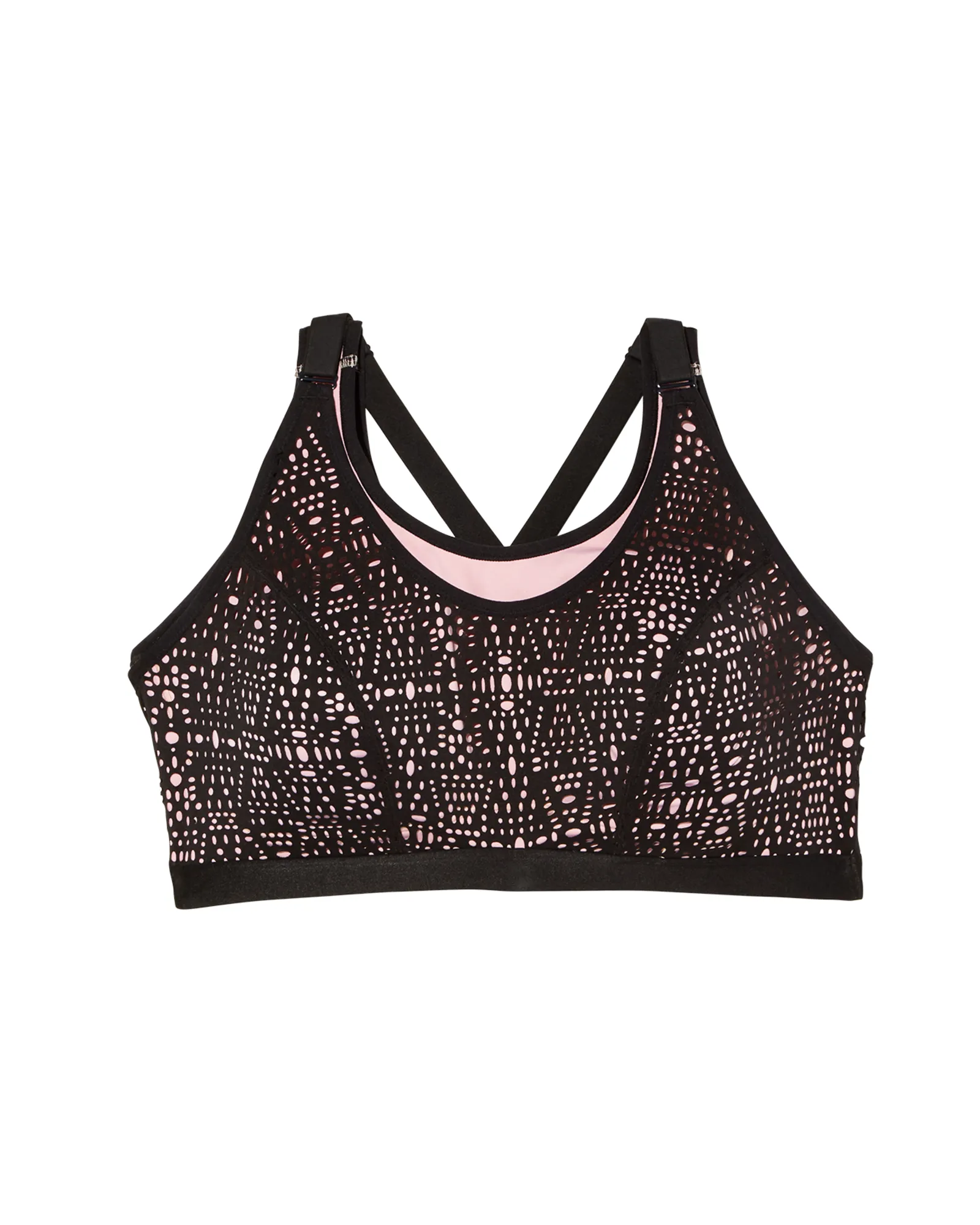 Tahoe Sports Bra | Black / Peach