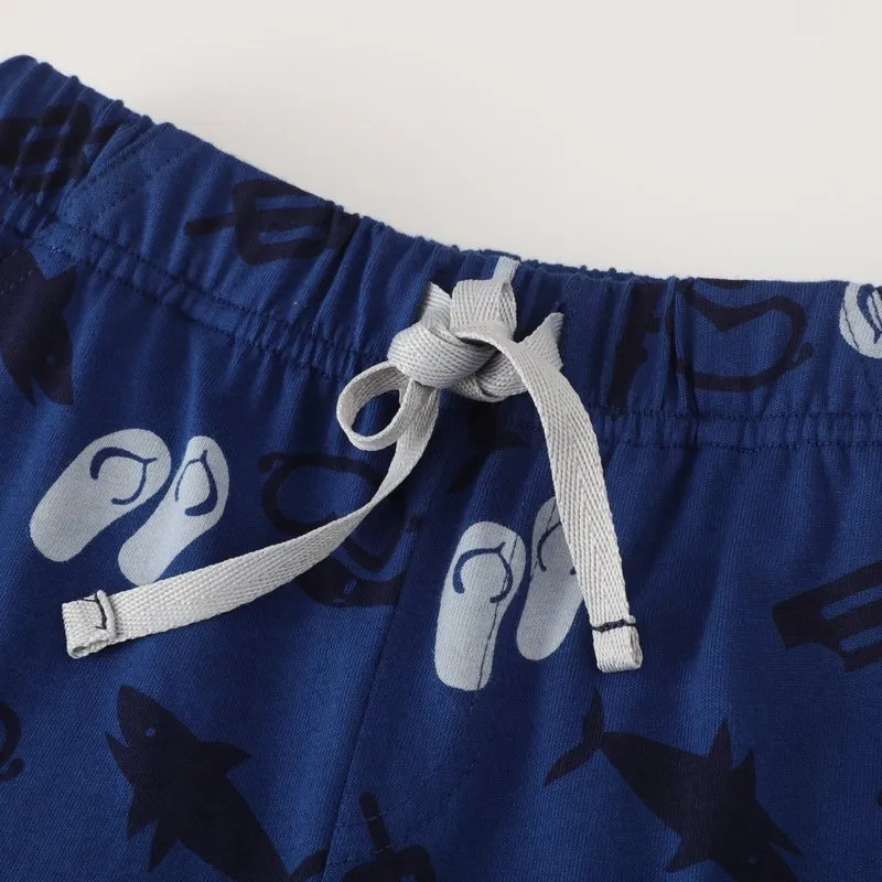 Toddler Boy's Blue Singlet with Shorts Set