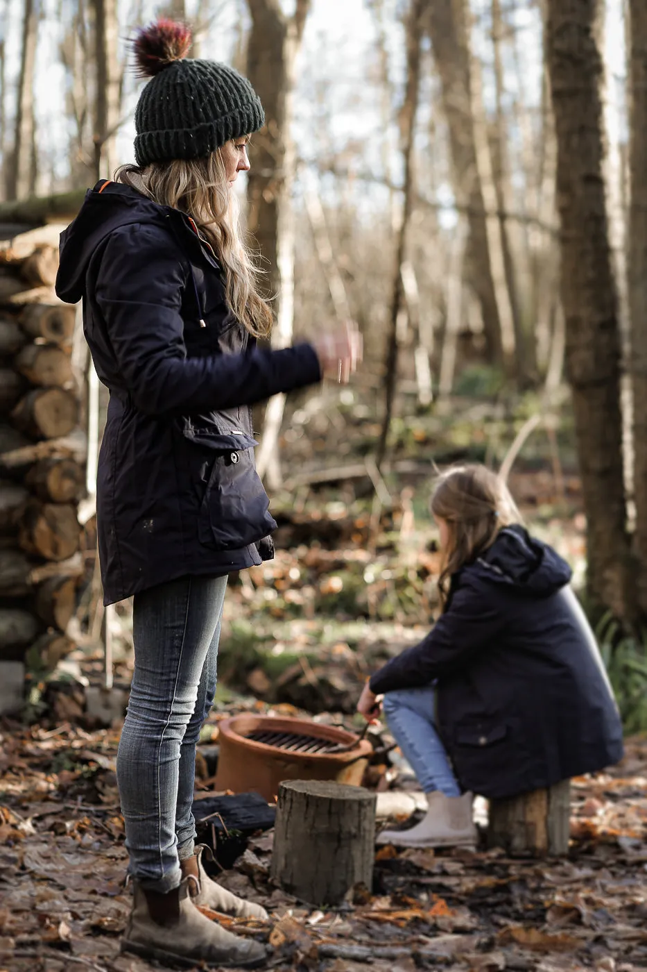 TROY x Trotters Children's Wax Jacket in Navy