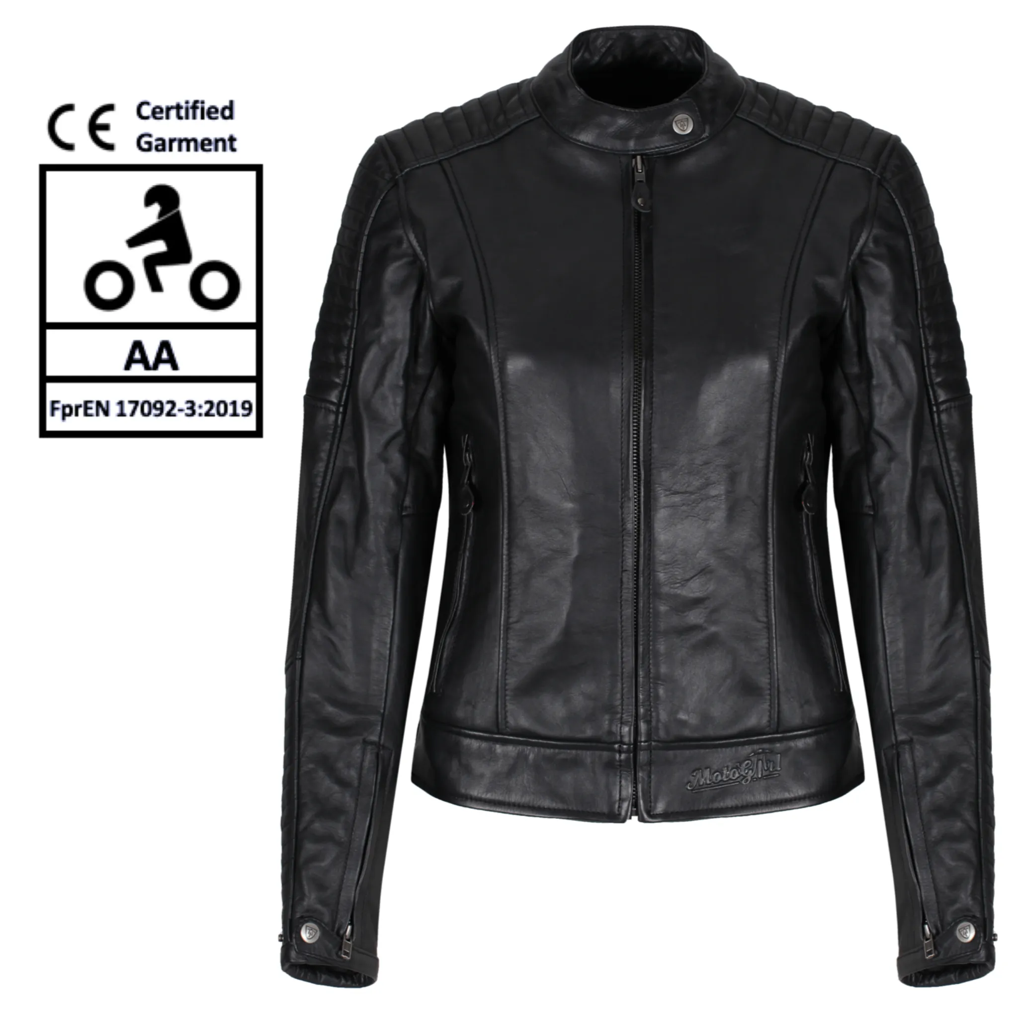 VALERIE BLACK - Women's Motorcycle Leather Jacket