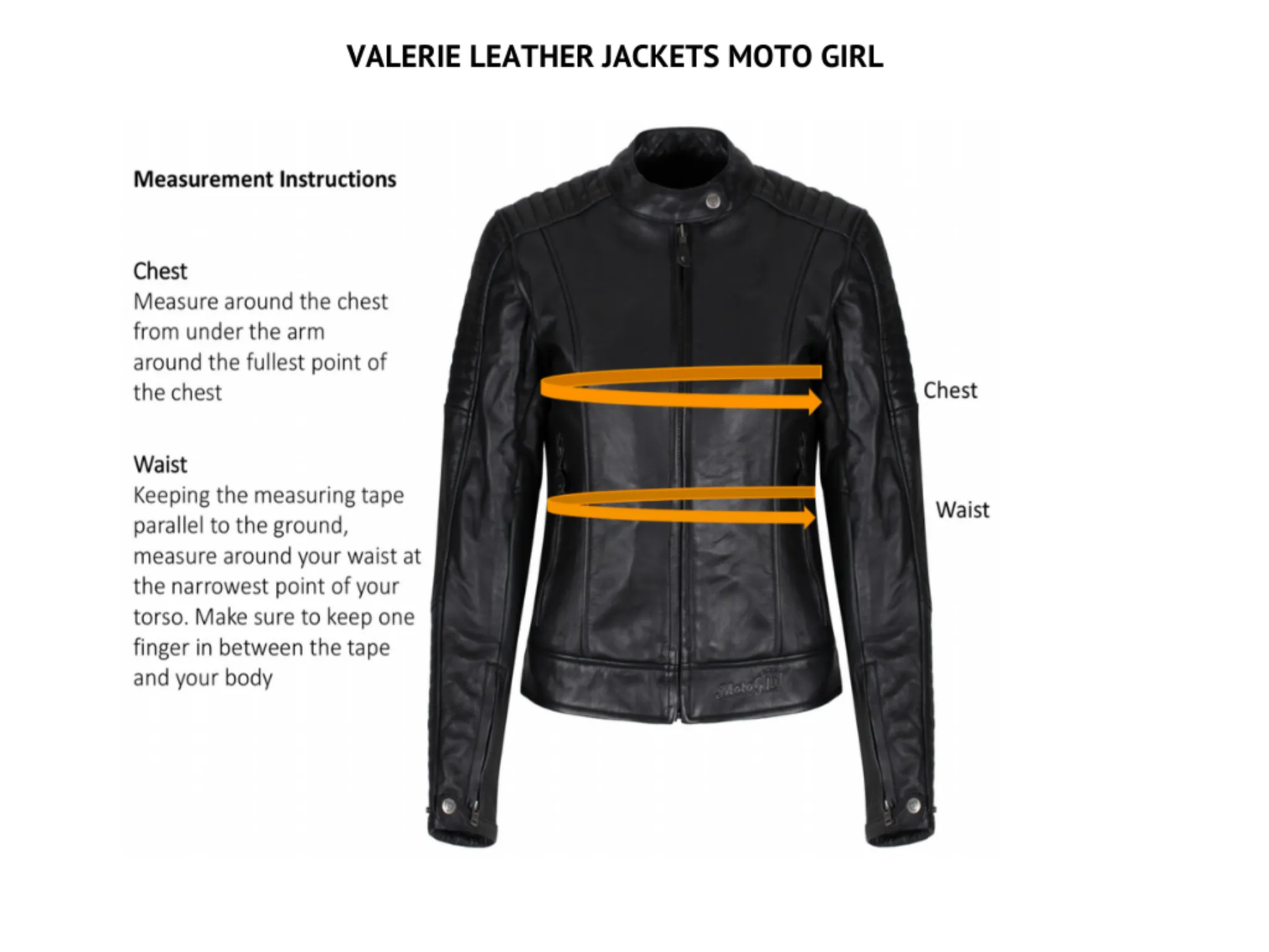 VALERIE BLACK - Women's Motorcycle Leather Jacket