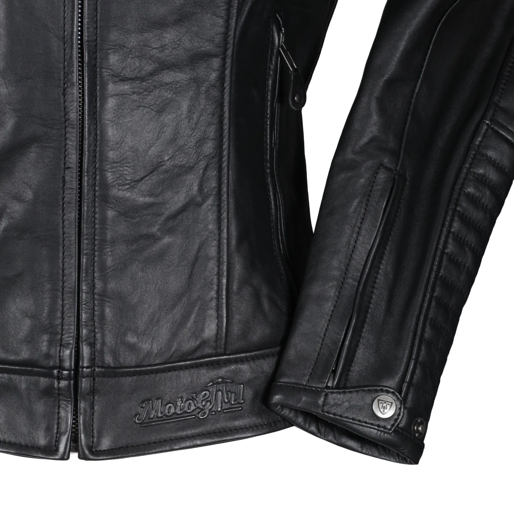 VALERIE BLACK - Women's Motorcycle Leather Jacket