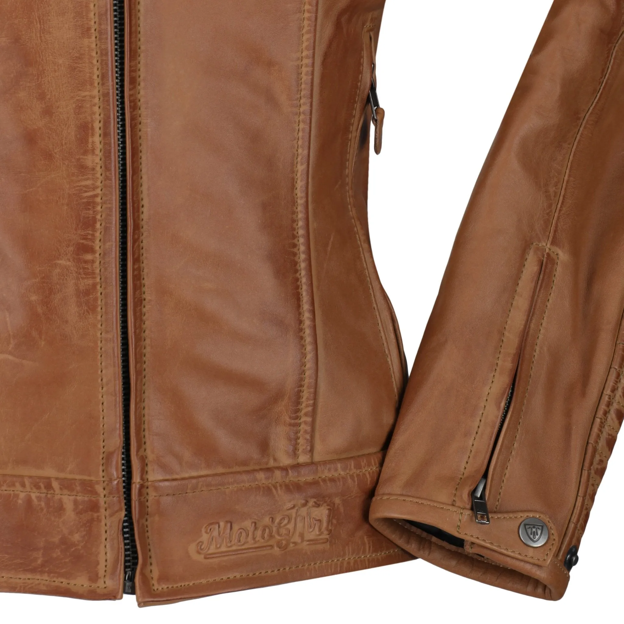 VALERIE BROWN - Women's Motorcycle Leather Jacket