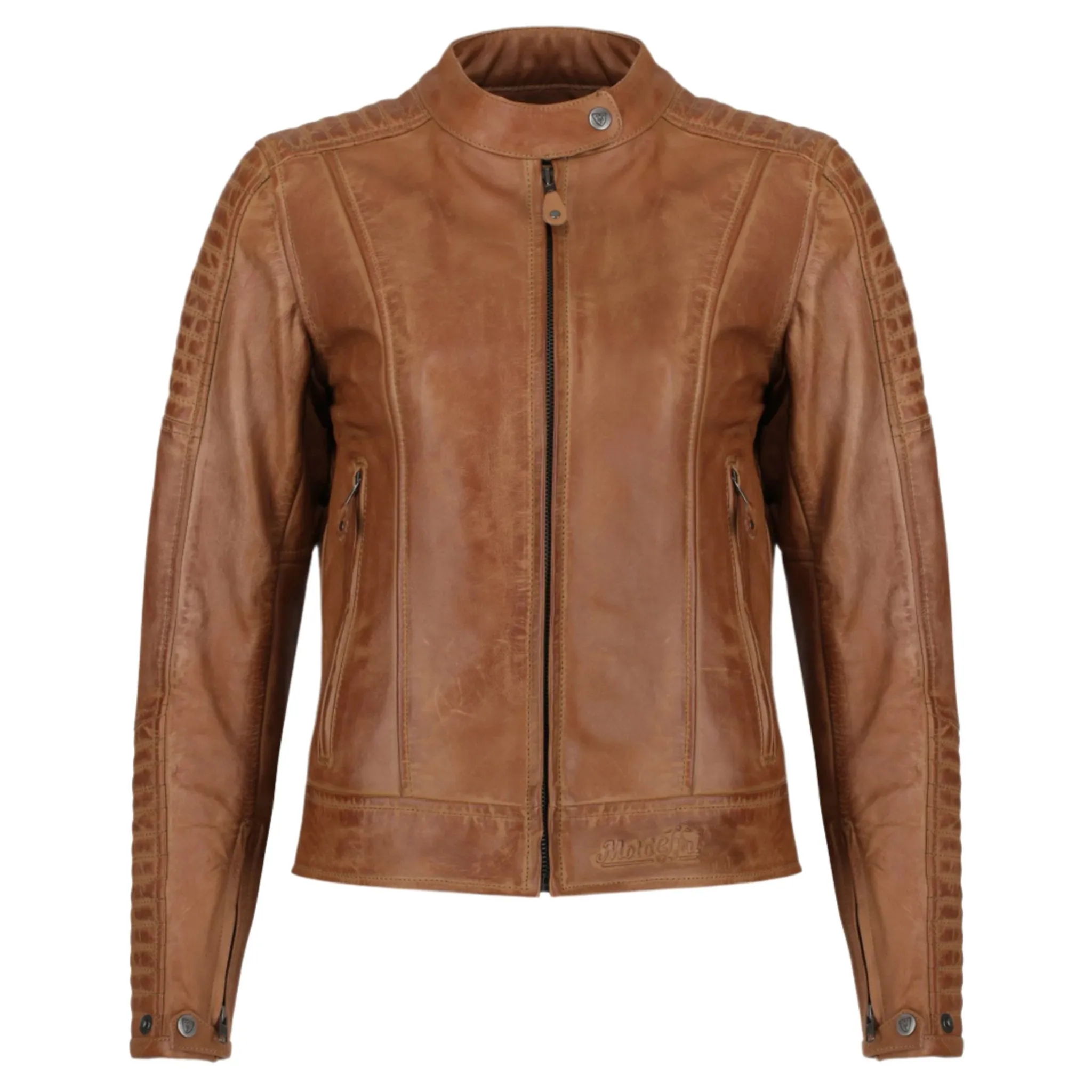 VALERIE BROWN - Women's Motorcycle Leather Jacket